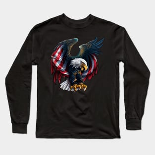 American Eagle Design Long Sleeve T-Shirt